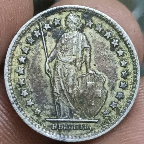 1959 SILVER SWITZERLAND 1/2 FRANCS COIN