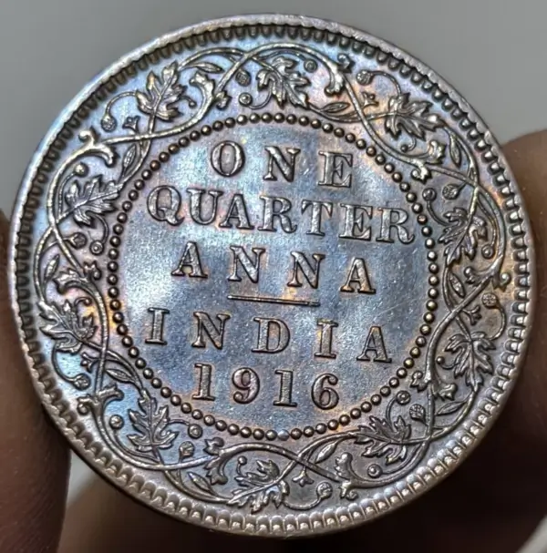 1916 Quarter Anna UNC-BUNC reverse