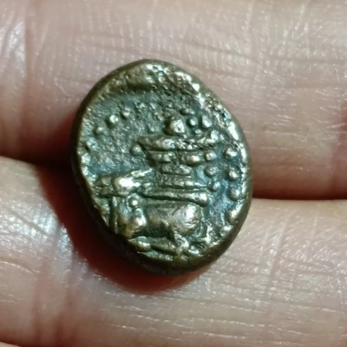 VIJAYNAGAR Shivaganganayakas, Copper Kasu Coin RARE
