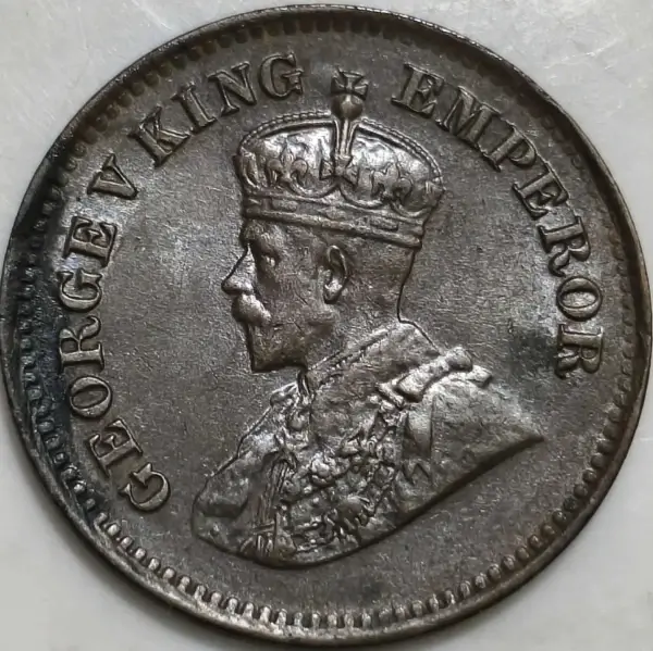1919-Half-Pice-Brown-George-V-British-India-2