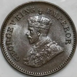 1936-Half-Pice-Brown-UNC-George-V-British-India-1