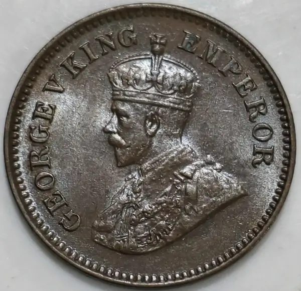 1936-Half-Pice-Brown-UNC-George-V-British-India-1