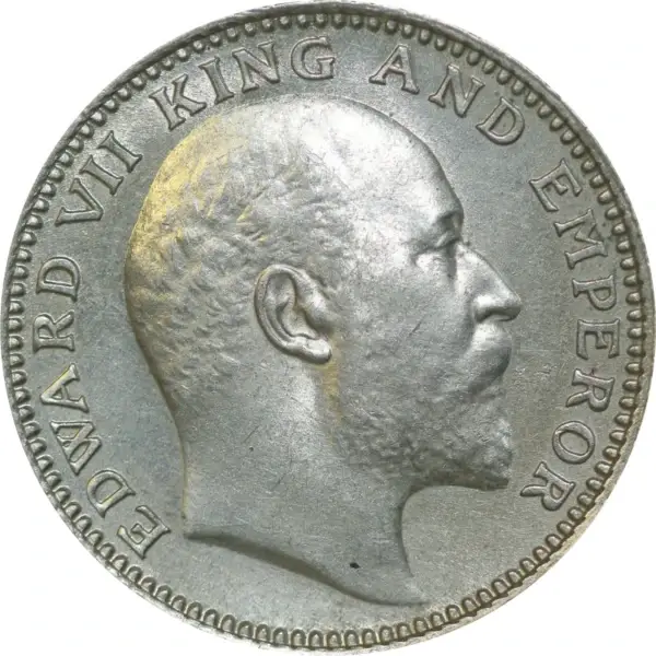 TOP 1906C Half Rupees Edward VII Obverse